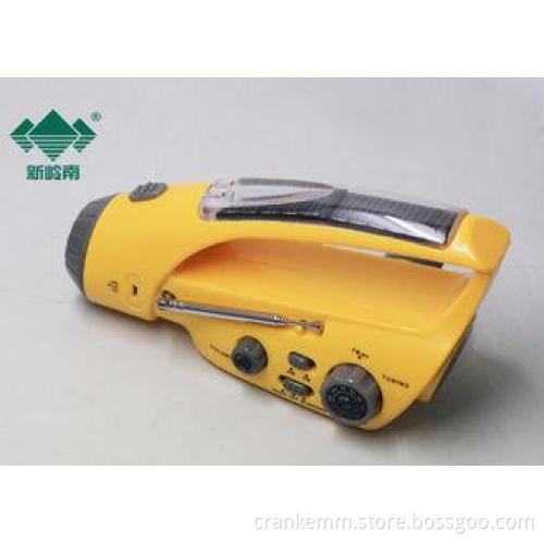 Survival Cranking AM FM Flashlight Radio Weather , Wind Up